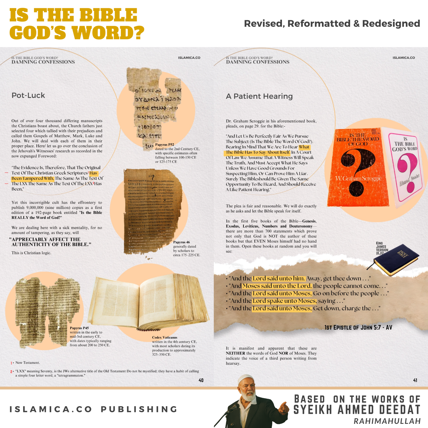 [E-Book] Is The Bible God's Word? - Ahmed Deedat